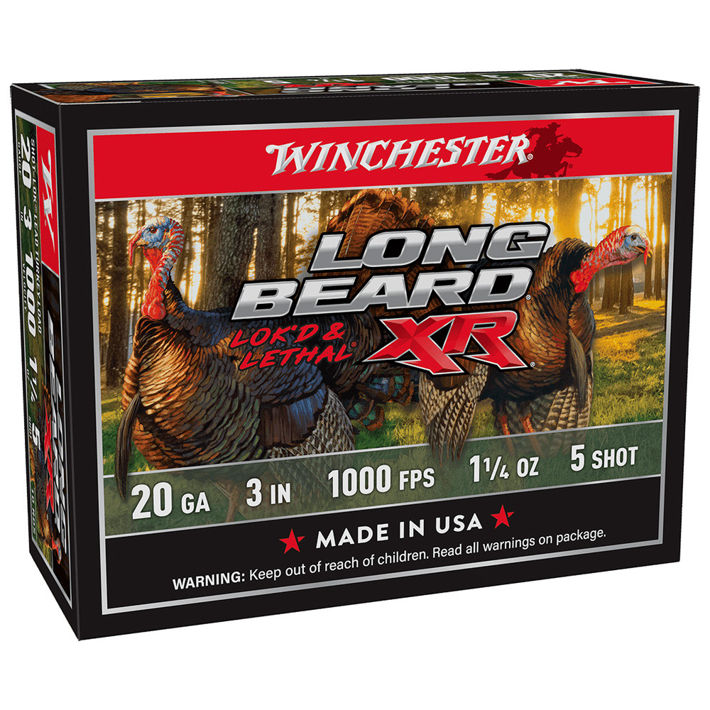 Winchester 20ga 3" #5 Long Beard XR 1-1/4oz Shells Case of 100 STLB2035 - Winchester