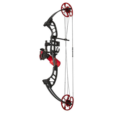 Cajun Shore Runner EVW RH50 Black/Red Bowfishing Bow Kit ABF23B1205R - Cajun