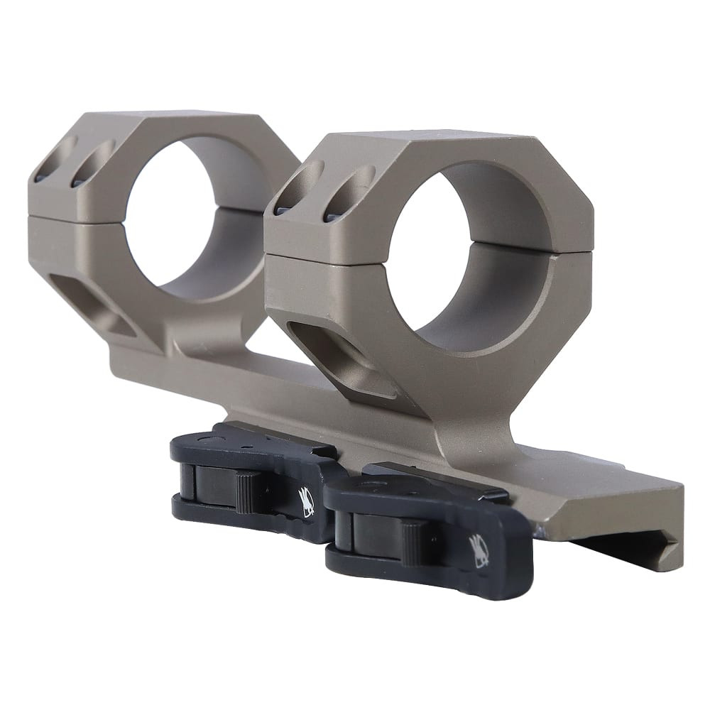 American Defense Manufacturing ADM AD-DELTA 30mm FDE Scope Mount w/2" Offset & Dual QD STD Lever AD-DELTA-C-30-FDE-STD - American Defense Manufacturing