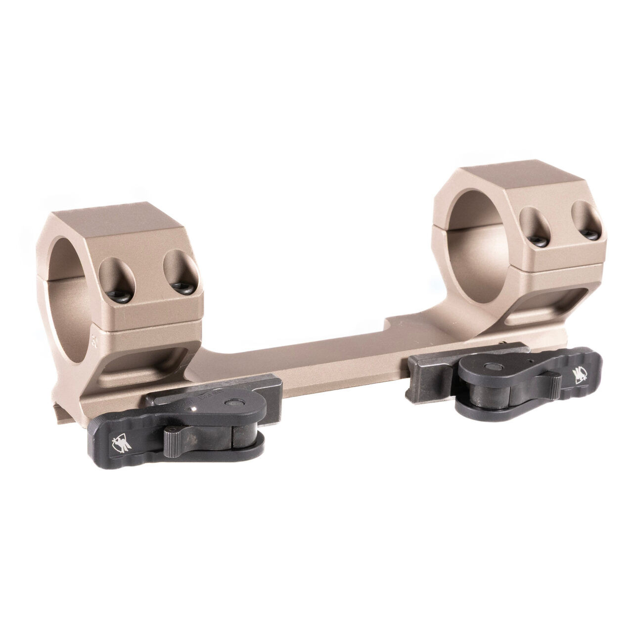 American Defense Manufacturing ADM AD-DELTA 30mm Low FDE Scope Mount w/Dual QD STD Lever AD-DELTA-L-30-FDE-STD - American Defense Manufacturing