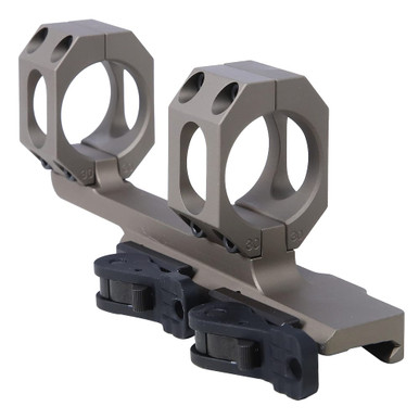 American Defense Manufacturing ADM AD-RECON 30mm Scope Mount w/2" Offset & Dual QD TAC Lever AD-RECON-30-FDE-TAC - American Defense Manufacturing