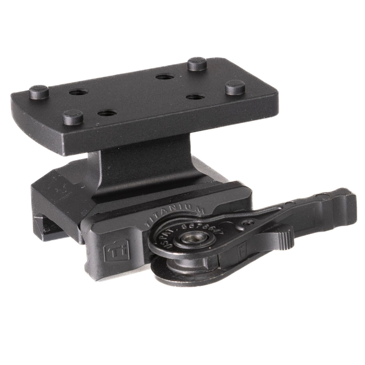 American Defense Manufacturing ADM AD-TR Delta Point Pro 1/3 Co-Witness Lightweight Red Dot Mount w/QD Titanium Lever AD-TR-LW-11-TL - American Defense Manufacturing