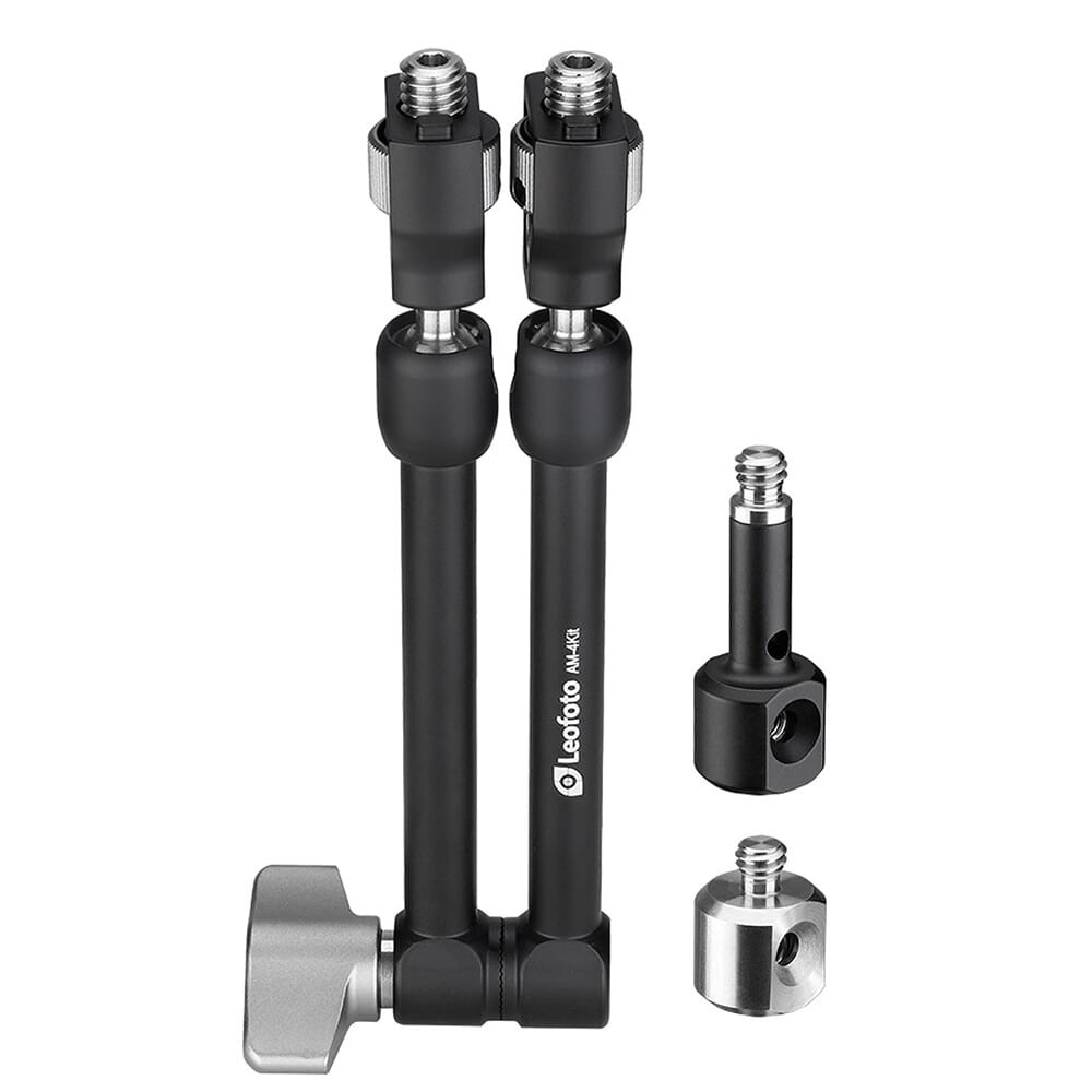 Leofoto AM-4 155mm Versa Magic Arm w/Anti-Twist Adapter & 3/8" Mounting Studs AM-4-KIT - Leofoto