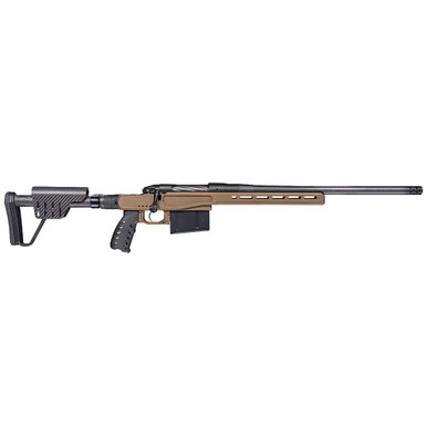 Bergara Rifles Bergara Premier Series MG Lite .22 Creedmoor 20" 1:8" 5/8"x24 #6 CF Bbl Burnt Bronze Rifle w/Magnesium Folding Chassis & Omni MB - Bergara Rifles