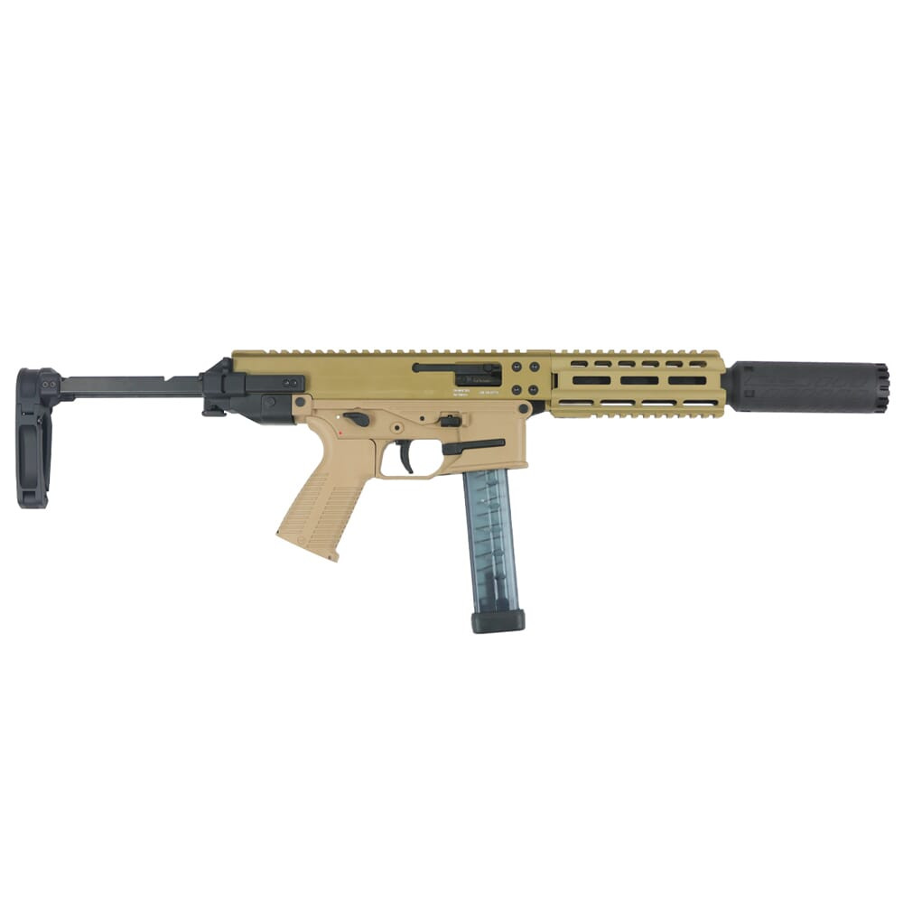 B&T GHM9 SD2 9mm 6.9" 1:10" Bbl Coyote Tan Pistol w/Print-X Titanium SD Integral Suppressor (NFA) BT-GHM9SD2-CT-US-KIT