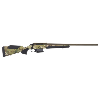 Tikka T3x CTR 6.5 Creedmoor 24" 1:8" 5/8"x24 Bbl Multicam / Patriot Brown Cerakote Rifle JRTXCMC382 - Tikka