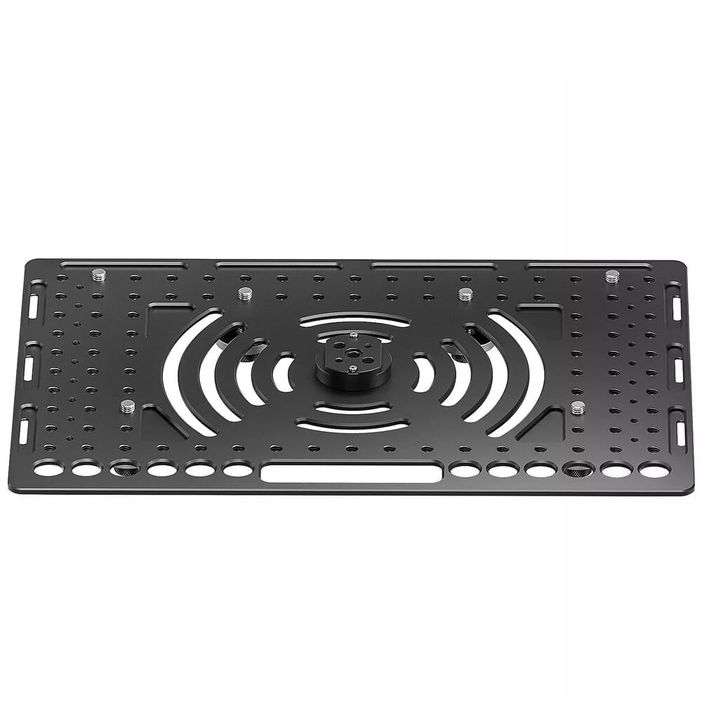 Leofoto LCH-3 Laptop Tray w/(3) 3/8" & (3) 1/4" Mounting Holes LCH-3 in Black - Leofoto