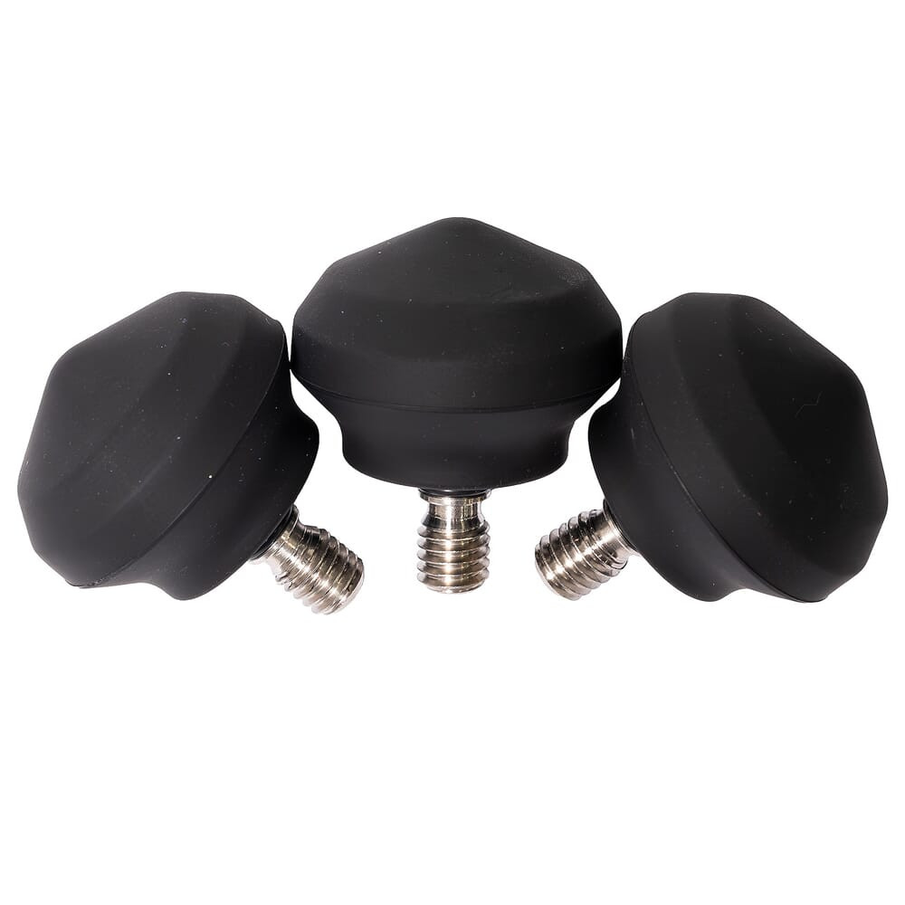 Leofoto LF-28 3pc 44mm Rubber Tripod Feet w/3/8" Thread LF-28 in Black - Leofoto