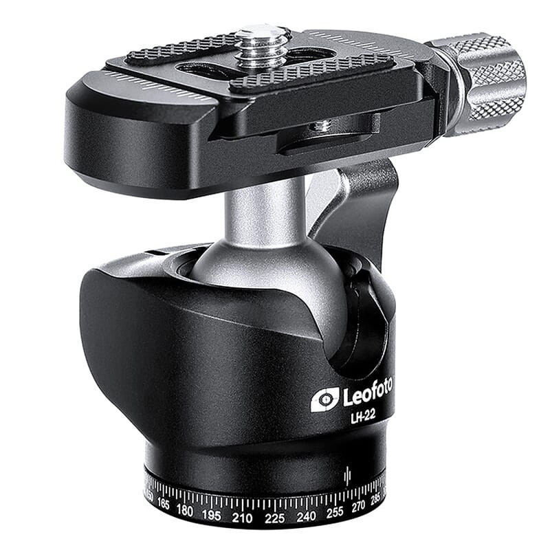 Leofoto LH-22 22mm Low Profile Mini Ball Head w/QR Plate LH-22 - Leofoto