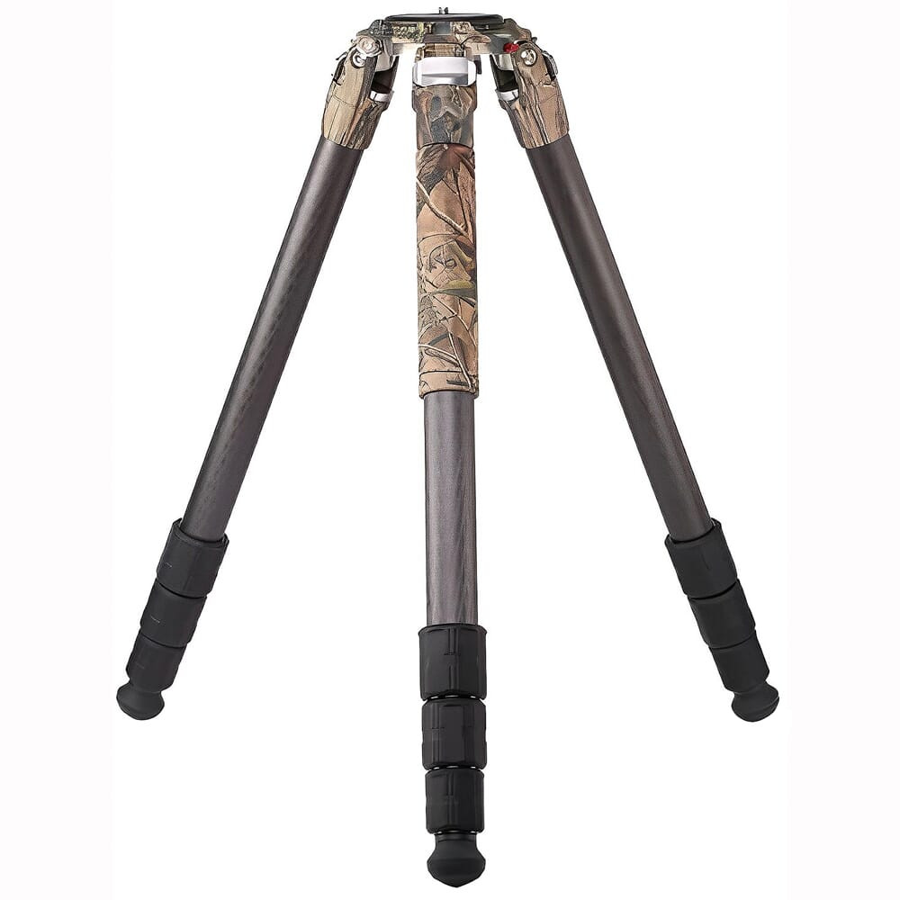 Leofoto LN-404C Systematic Massive Bowl Compatible Carbon Fiber Camo Tripod w/100mm Bowl & Bag LN-404C-CAMO - Leofoto