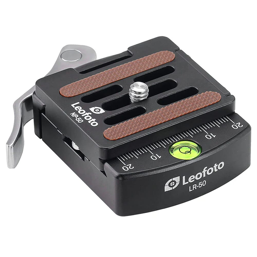 Leofoto LR-50 Lever Release Clamp w/QR Plate LR-50 in Black - Leofoto