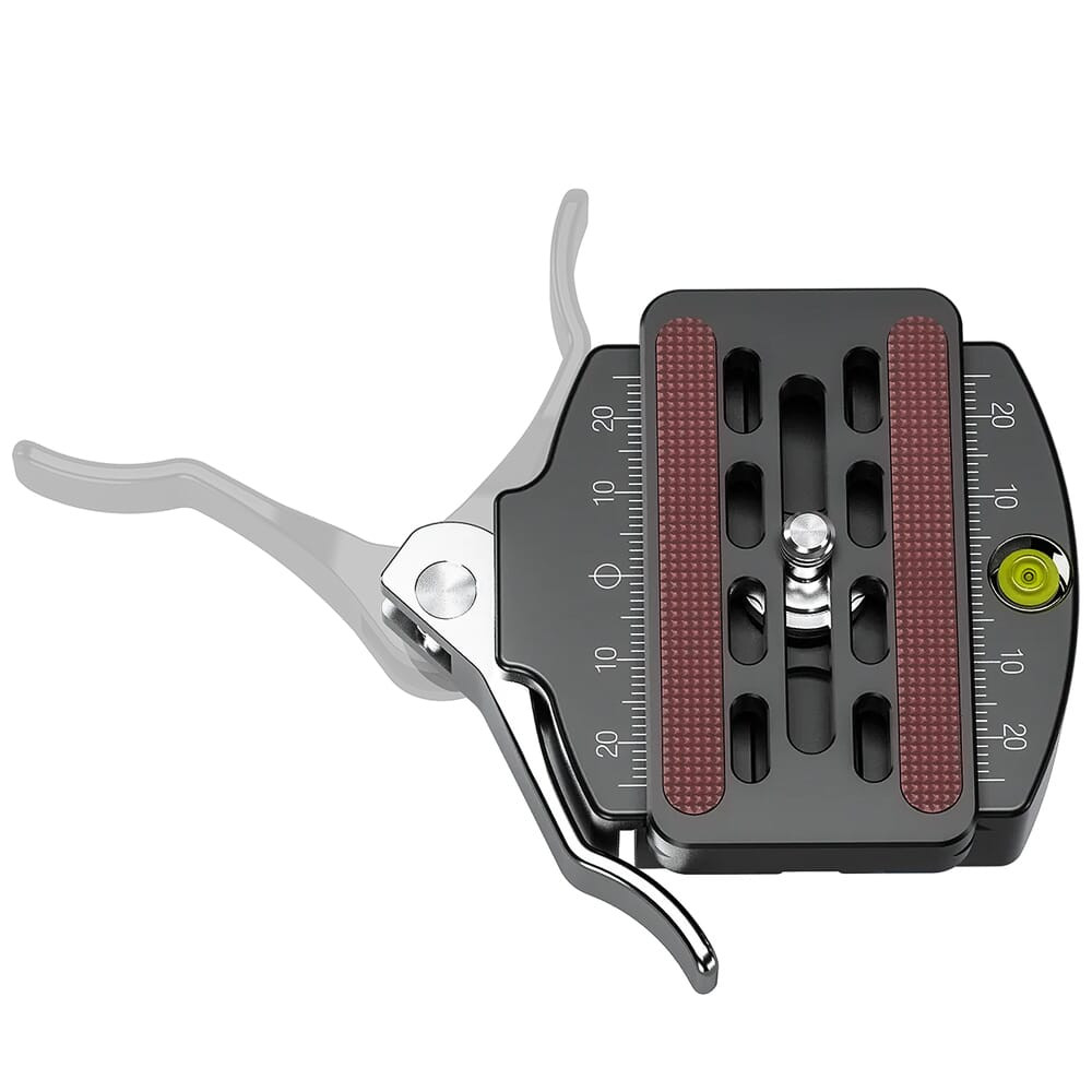 Leofoto LR-60 Lever Release Clamp w/QR Plate LR-60 in Black - Leofoto