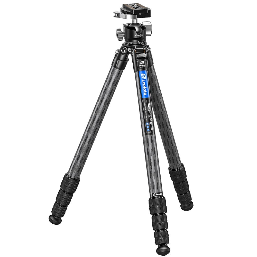 Leofoto LS-X Ranger LS-284CX Professional Light Weight Carbon Fiber Tripod w/DC-282C Carbon Fiber Add-On Column & LH-30LR Ball Head LS-284CX-LH-30LR - Leofoto