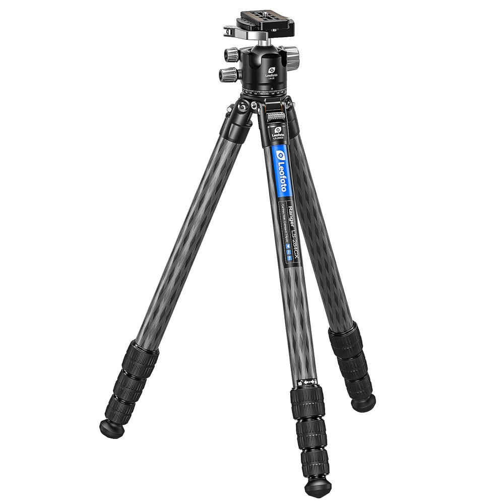 Leofoto LS-X Ranger LS-284CX Professional Light Weight Carbon Fiber Tripod w/DC-282C Carbon Fiber Add-On Column & LH-36LR Ball Head LS-284CX-LH-36LR - Leofoto