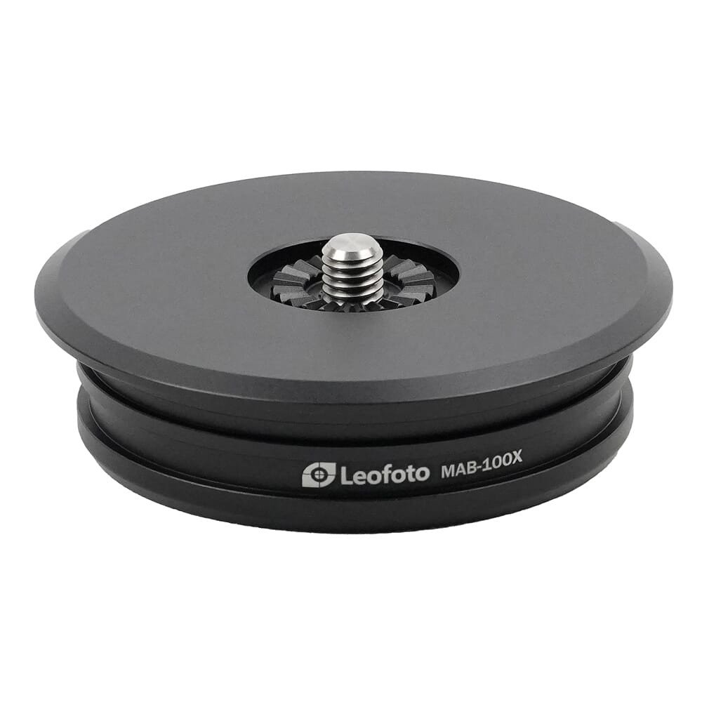 Leofoto MA-X Connecting Heads X Bowl Adapter w/100mm Bowl MA-100X in Black - Leofoto