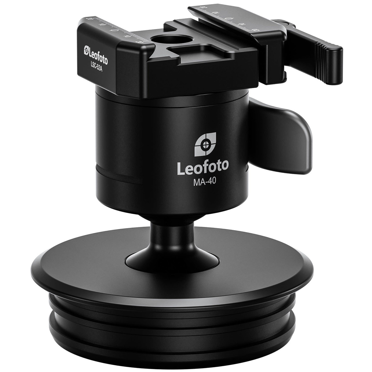 Leofoto MAB-100X Precision Rifle Ball Head w/75mm Systematic Adapter MAB-100X-ARCA in Black - Leofoto