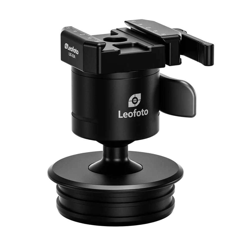 Leofoto MAB-75X Precision Rifle Ball Head w/100mm Systematic Adapter MAB-75X-ARCA in Black - Leofoto