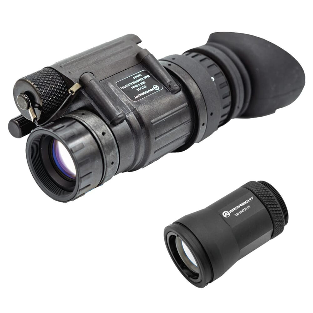 Armasight PVS-14 Gen 3 Bravo Ghost White Phosphor IIT Night Vision Monocular w/3x Lens NAMPVS1401G9DABB1 - Armasight