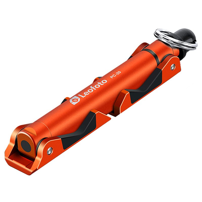 Leofoto PC-20 Orange Mobile Phone Stand w/1/4" Mounting Sockets PC-20-ORG - Leofoto