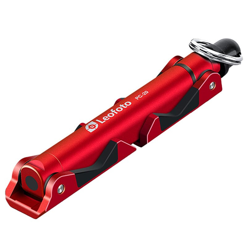 Leofoto PC-20 Red Mobile Phone Stand w/1/4" Mounting Sockets PC-20-RED - Leofoto