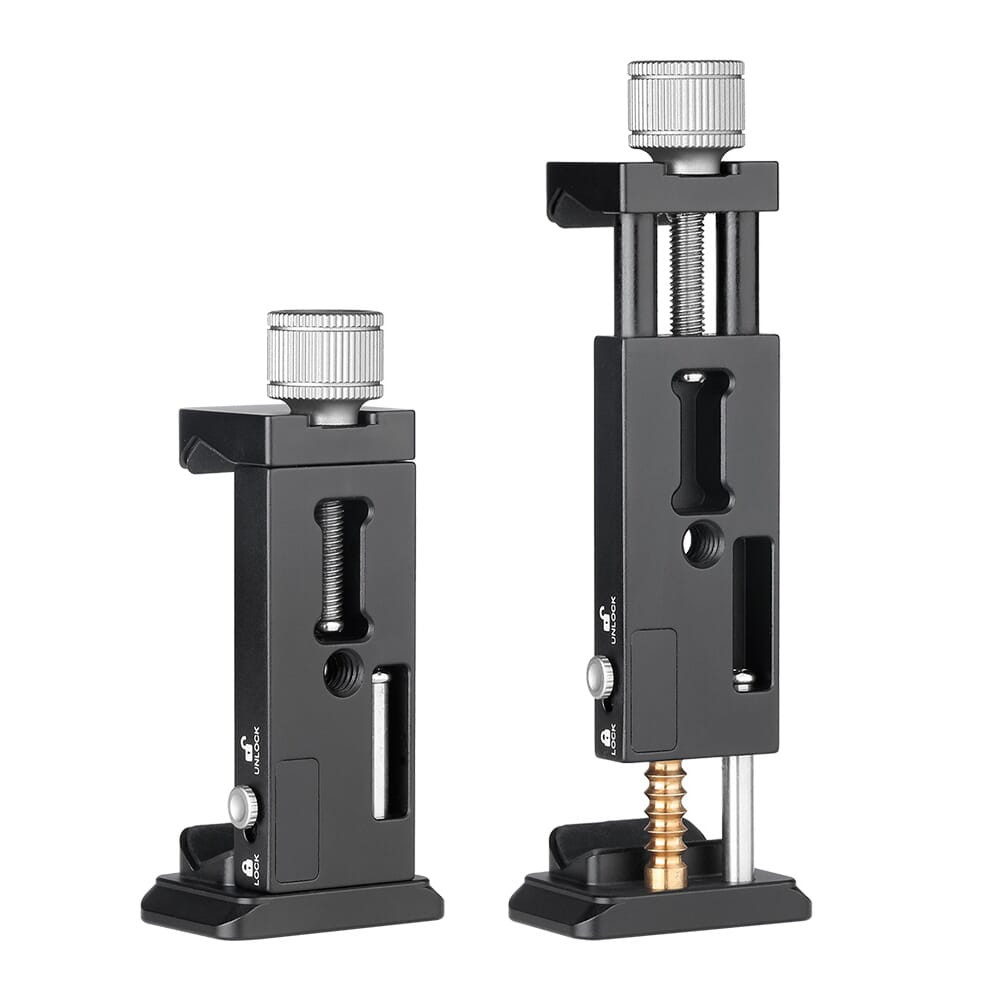Leofoto PC-90II Adjustable Smartphone Clamp w/Locking Width & Arca-Compatible Base PC-90II - Leofoto