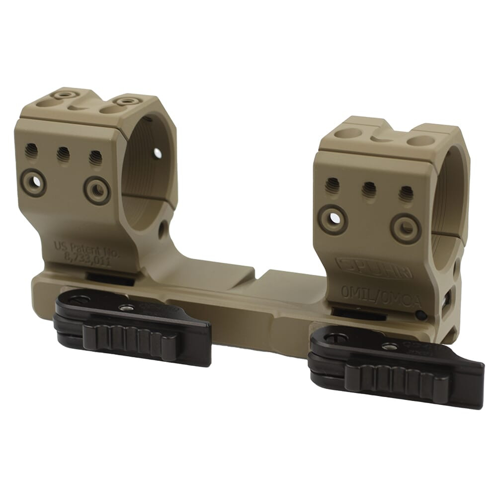Spuhr QDP 34mm 0 MOA 1.5" Quick-Detach Picatinny FDE Scope Mount QDP-4002-FDE - Spuhr