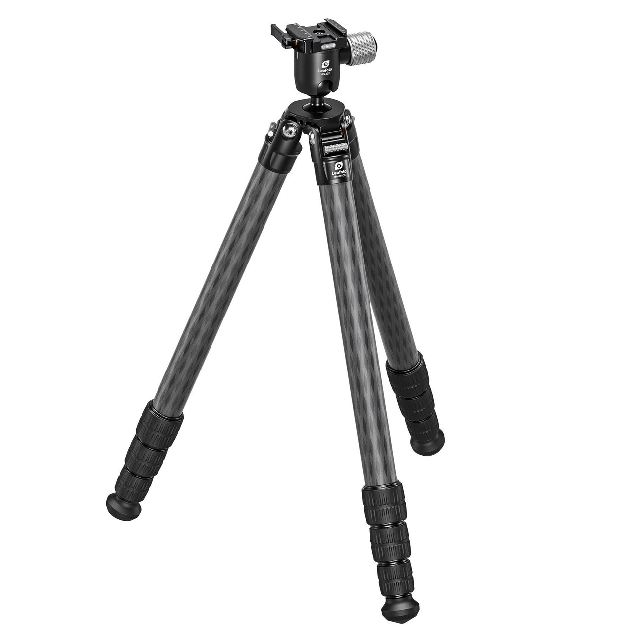 Leofoto SA-X SA-364CX Tripod w/Rosette, 3/8" Mounting Stud & MG-40X Lever-Release Rapid Lock Ball Head SA-364CX-MG-40X-ARCA in Black - Leofoto