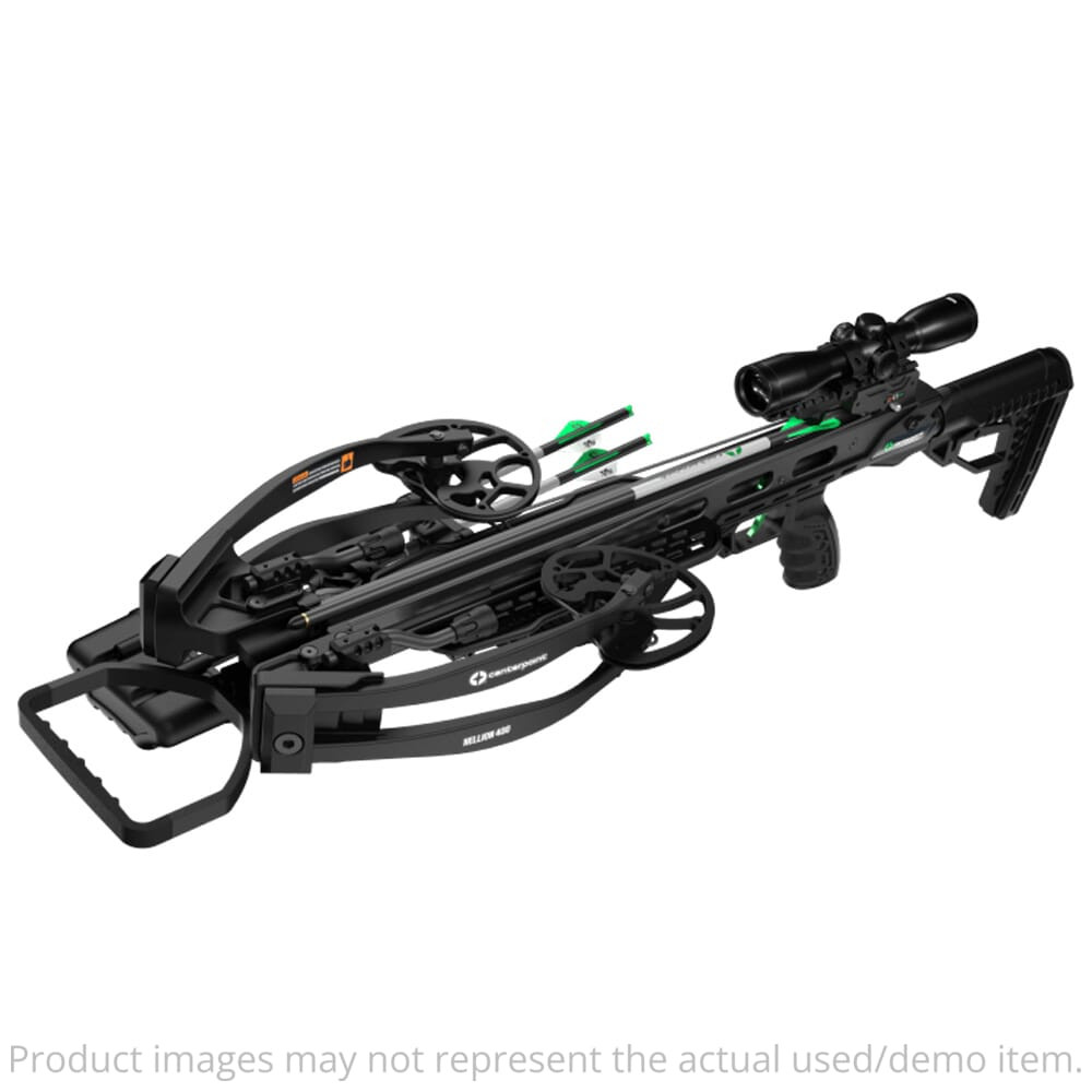 Centerpoint Hellion 400 HRK Hunt Ready Kit Crossbow Package C0016 - Light Wear - Frayed Bowstring - Excellent Condition UA6180 in Black - 