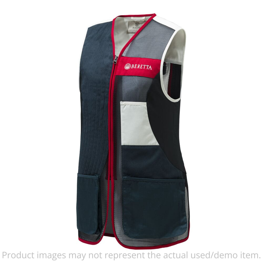 Beretta Women's Uniform Pro 20.20 Micro Vest Blue Total Eclipse/White 2XL GT951T155305C4XXL - Light Stain RH Chest Area - Excellent Condition - USED/MISC