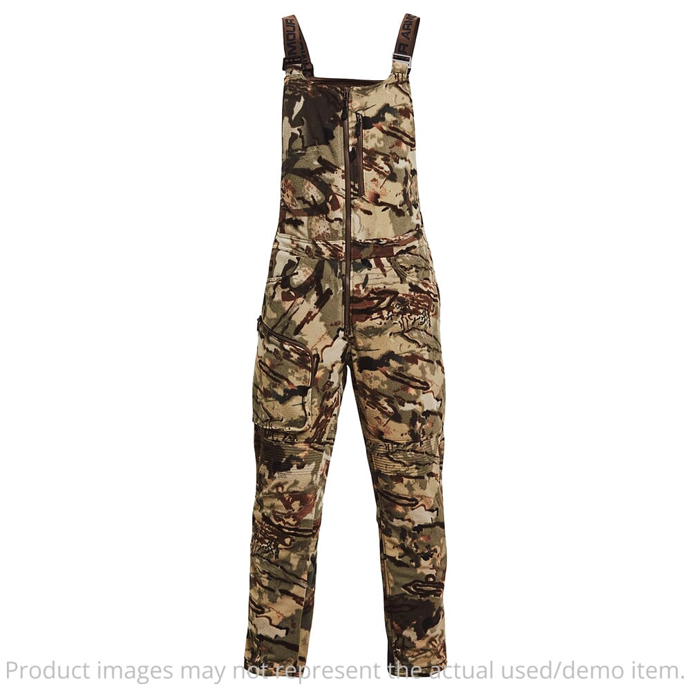 Under Armour Whitetail Rut Windproof Bib UA Forest All Season Camo/Black XL 1378818-994006 - Excellent Condition UA6484 in Ua Forest All-Season Camo