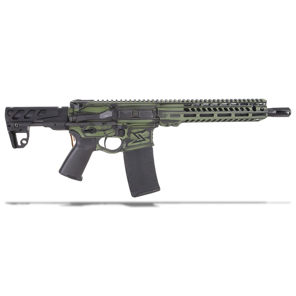Seekins Precision CQ PDW .223 Wylde 10.5" 1:8" 1/2"x28 TPI Bbl BW OD Green Short Barrel Rifle 0011300085-ODGBW - Seekins Precision