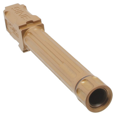 Lantac 9INE G19 Fluted Threaded Bronze Bbl 01-GB-G19-TH-BRNZ - Lantac