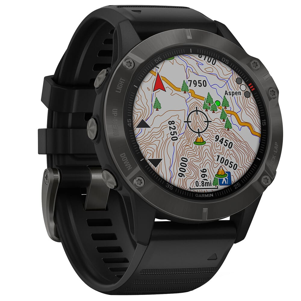 Garmin fenix 6 Sapphire Gray w/Black Band Smartwatch 010-02158-10 - Garmin