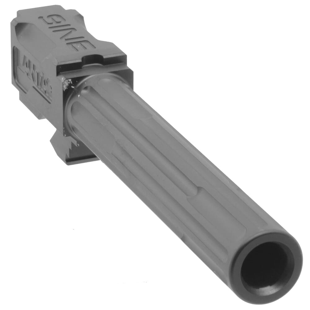 Lantac 9INE Fluted Non-Threaded Black Barrel for G17 01-GB-G17-NTH-BLK - Lantac
