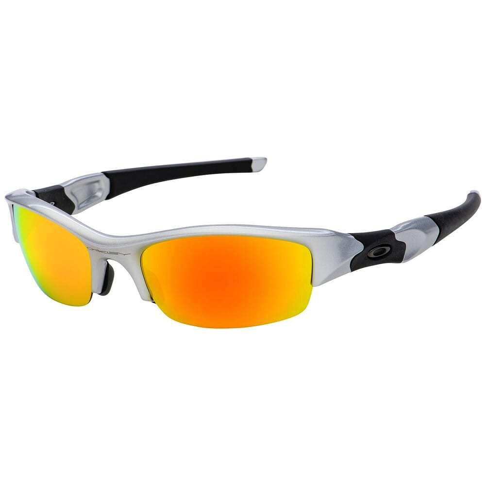 Oakley Flak Jacket Silver w/Fire Lenses 03-884 - Oakley
