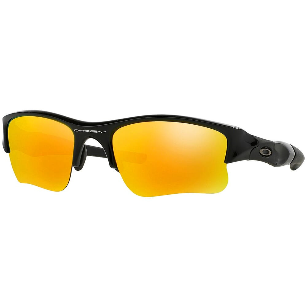 Oakley Flak Jacket XLJ Polished Black w/Fire Iridium Lenses 03-899 - Oakley