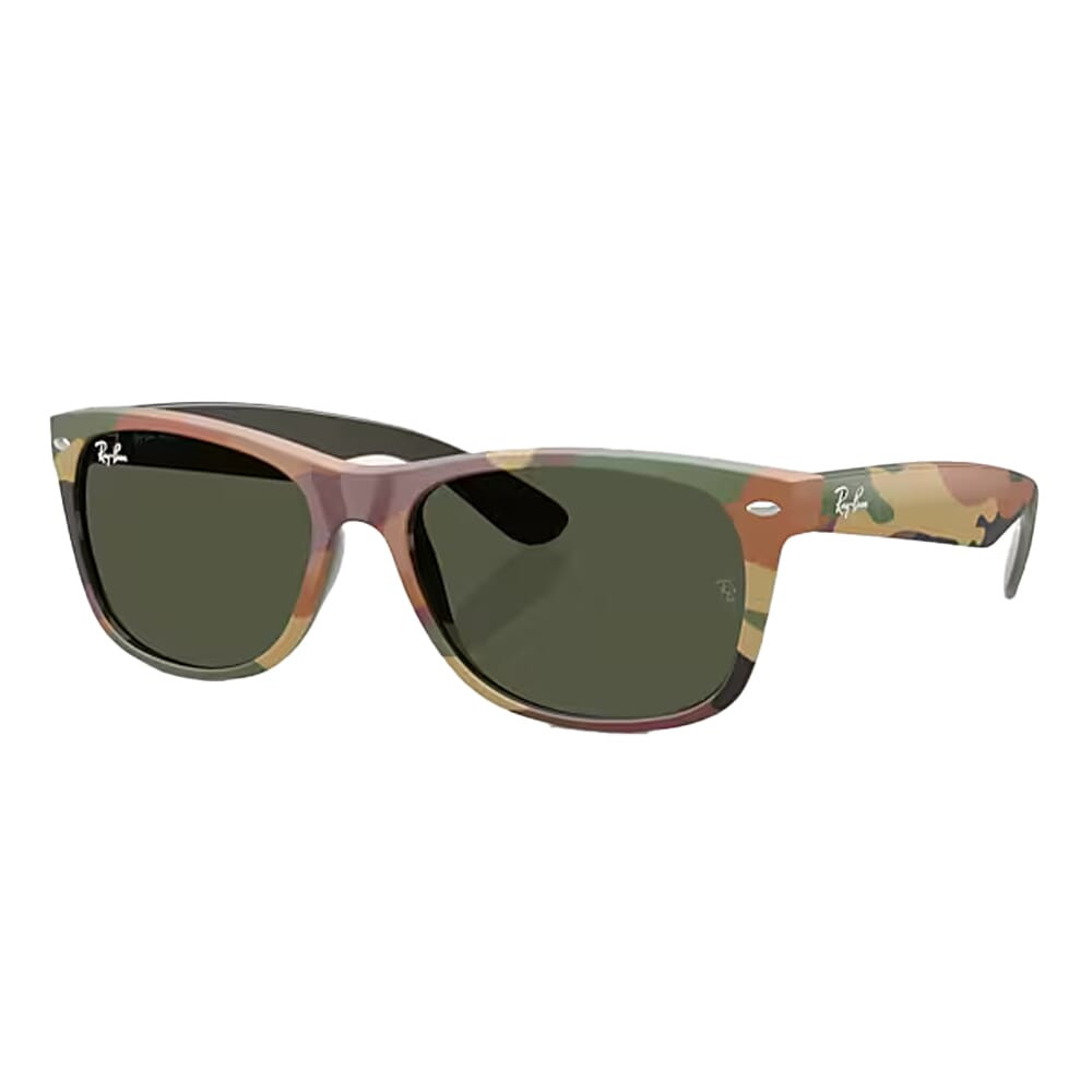 Ray-Ban New Wayfarer Glasses Green with Green Camu Green 0RB2132-68233155 - Ray-Ban
