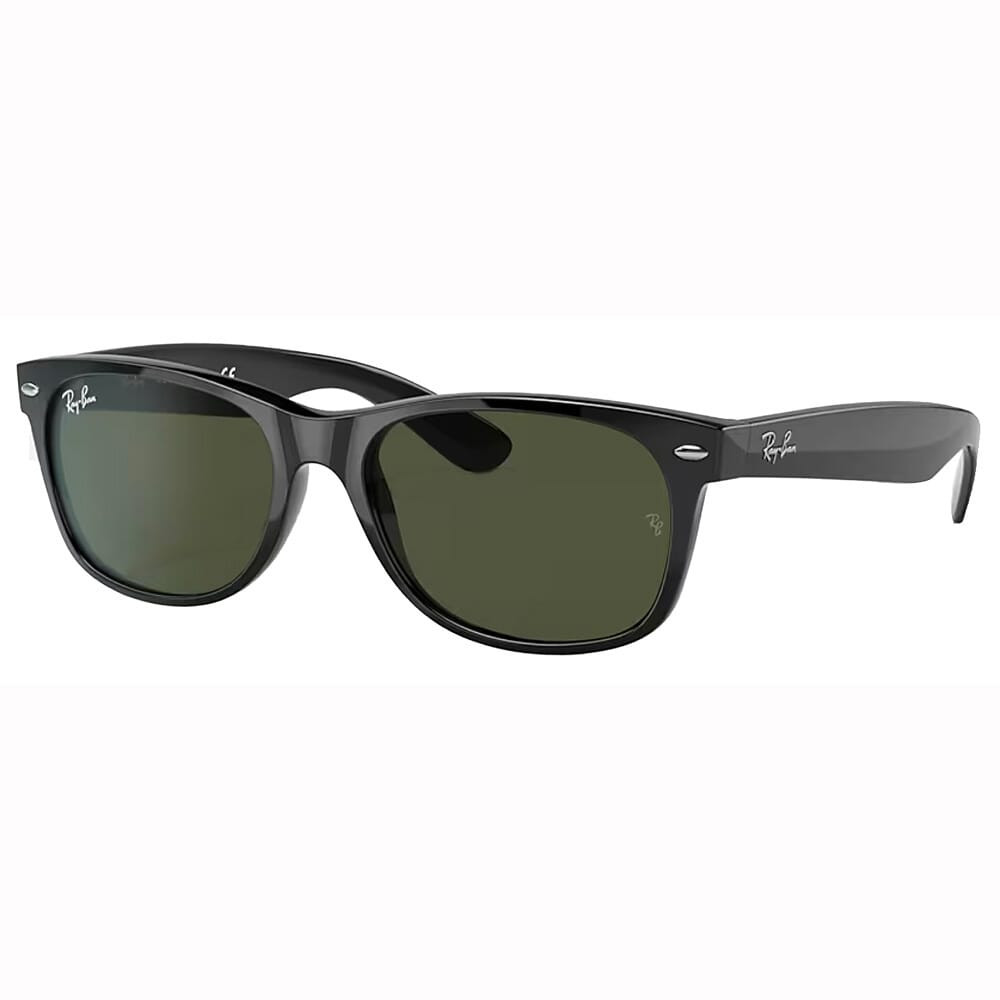 Ray-Ban New Wayfarer Glasses Black G-15 Green 0RB2132-90152