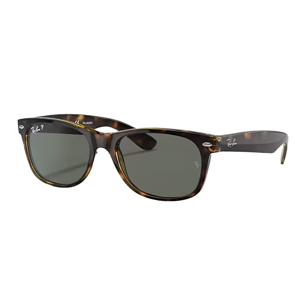 Ray-Ban New Wayfarer Glasses Tortoise G-15 Green 0RB2132-90252 - Ray-Ban
