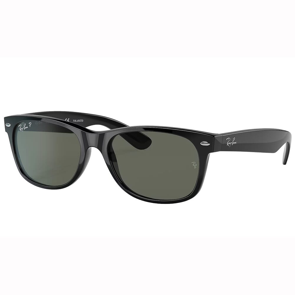 Ray-Ban New Wayfarer Glasses Black Polar Green 0RB2132F-9015858 - Ray-Ban