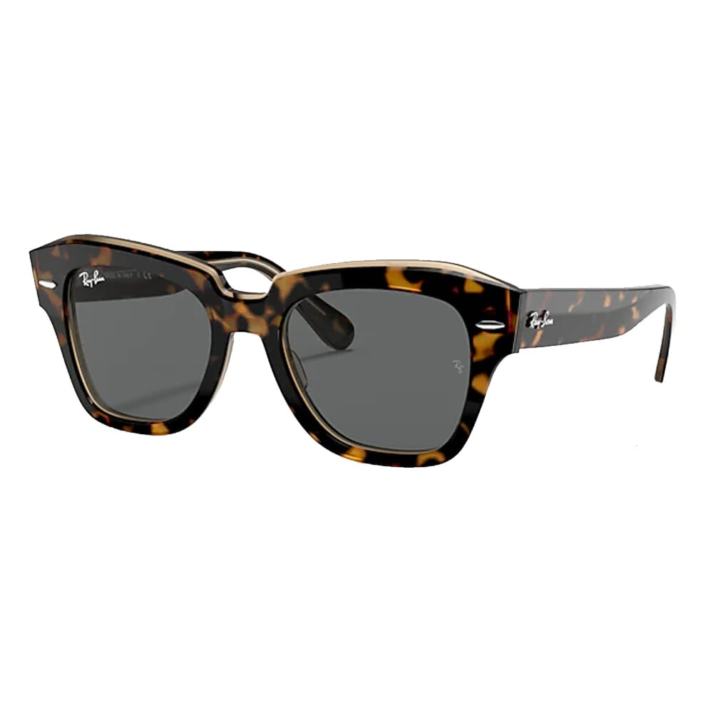 Ray-Ban State Street Havana on Transparent Brown Dark Grey 0RB2186-1292B149 - Ray-Ban
