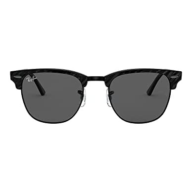 Ray-Ban Clubmaster Wrinkled Black on Black Dark Grey 0RB3016-1305B149 - Ray-Ban