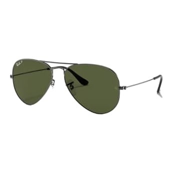 Ray-Ban Aviator Large Metal Gunmetal G-15 Green 0RB3025-W087958 - Ray-Ban