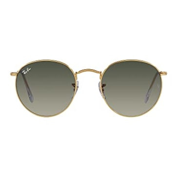 Ray-Ban Round Metal Gold Grey Gradient 0RB3447-0017153 - Ray-Ban