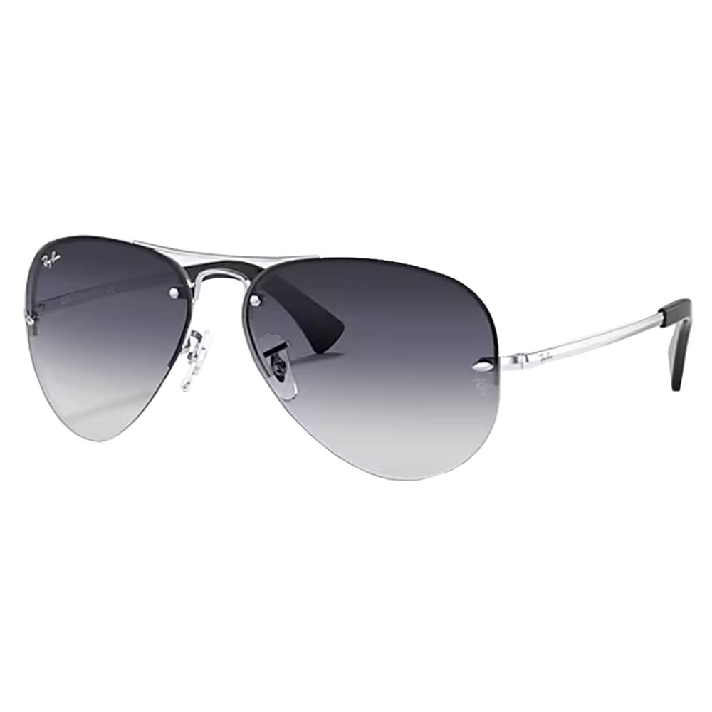 Ray-Ban Silver Light Grey Gradient Dark Blue 0RB3449-0038G59 - Ray-Ban