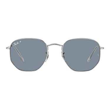 Ray-Ban Hexagonal Silver Polar Blue 0RB3548N-0030254 - Ray-Ban
