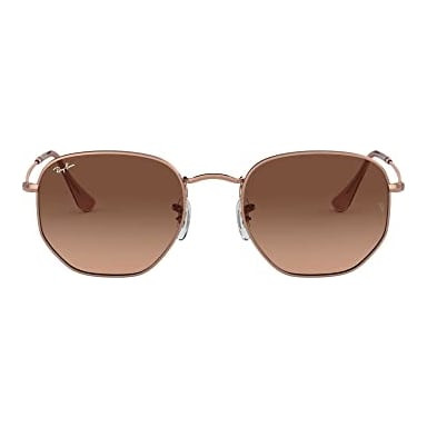 Ray-Ban Hexagonal Copper Pink Gradient Brown 0RB3548N-9069A551 - Ray-Ban