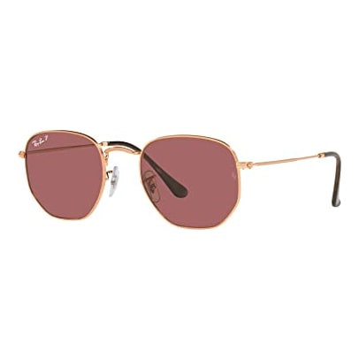 Ray-Ban Hexagonal Rose Gold Polar Purple 0RB3548N-9202AF51 - Ray-Ban