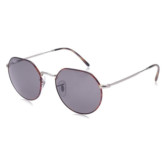 Ray-Ban Jack Matte Havana on Matte Silver Dark Grey 0RB3565-9277B153 - Ray-Ban