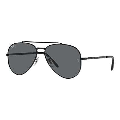 Ray-Ban New Aviator Black Dark Grey 0RB3625-002B162 - Ray-Ban